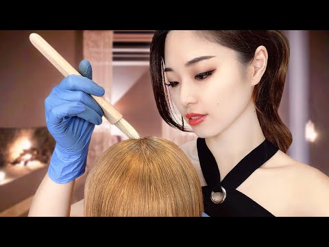 [ASMR] Sleep Inducing Fall Hair Treatment