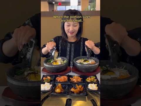 WHEN THE PORTION SIZES ARE TOO SMALL #shorts #viral #mukbang