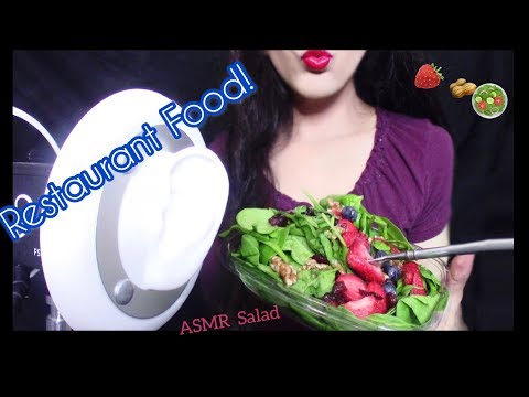 ASMR Eating  Bistro Restaurant Salad ~ Eating Sounds! ~ *Tingly Yum So Tasty!!*