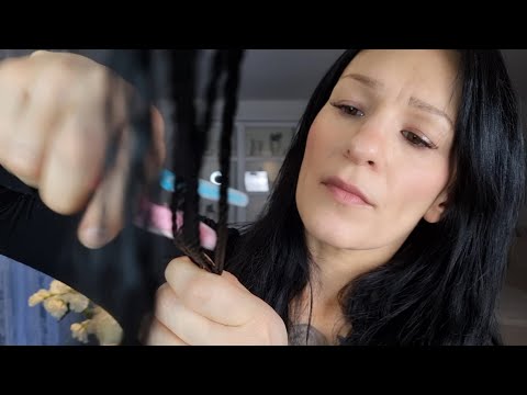 Absolutely pointless chaotic hair & face video ASMR