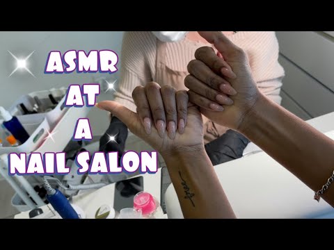 ASMR | Getting My Nails Done 💅 ( REAL SALON )