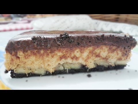 Torta Mousse de Banana Grelhada