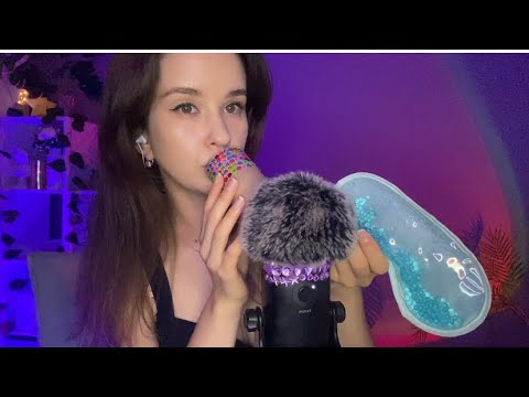ASMR Mouth Sounds and Visual Triggers, Hand Movements. Tapping. Stroking
