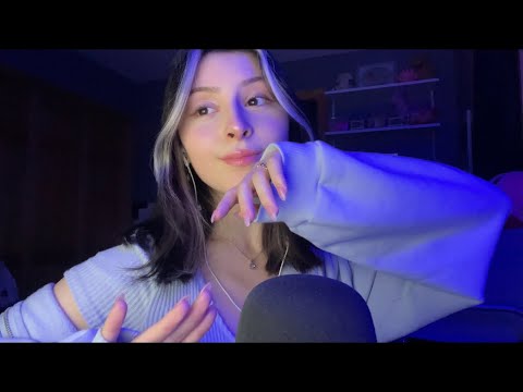 ASMR TIME TO SLEEP 🤍 tingly whispers, personal attention, doing your makeup & positive affirmations