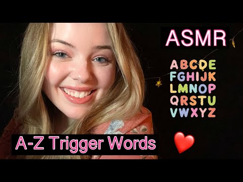 ASMR | A-Z Trigger Words (Air Tracing + Hand Movements) 🔠❣️