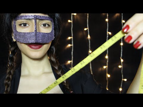 💫 ASMR MEASURING YOU 💜( Inaudible Whisper, Mouth Sounds, Tongue Clicking, Personal Attention )