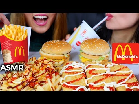 ASMR McDonald's BIG MAC and FRIES & HASH BROWNS 맥도날드 리얼사운드 먹방 マクドナルド | Kim&Liz ASMR