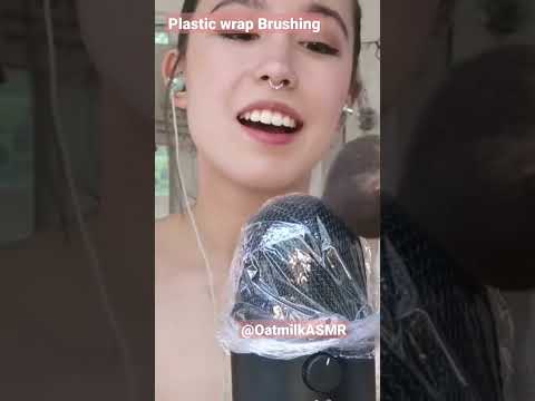 INTENSE plastic wrap mic brushing ASMR