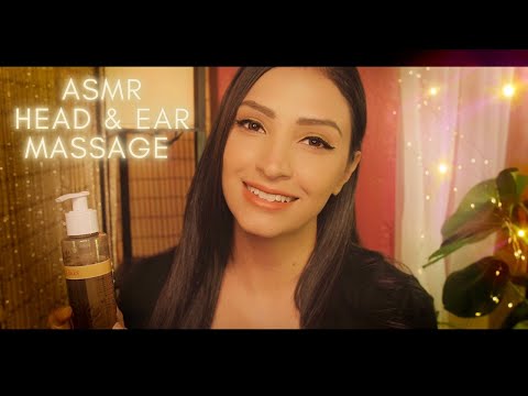 ASMR Head & Ear Massage | Inaudible/Unintelligible Whispers, Personal Attention Roleplay Soft Spoken