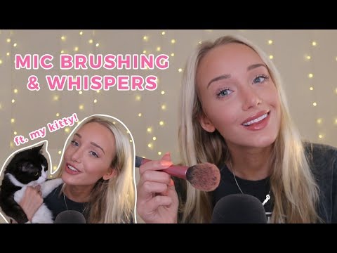 ASMR Whispers & Mic Brushing (Chatty AF) | GwenGwiz