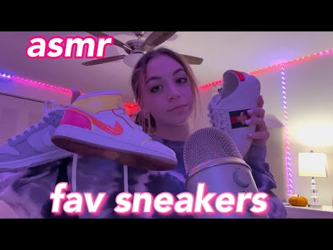 ASMR my favorite sneakers!! jordan’s, dunks, gucci, golden goose