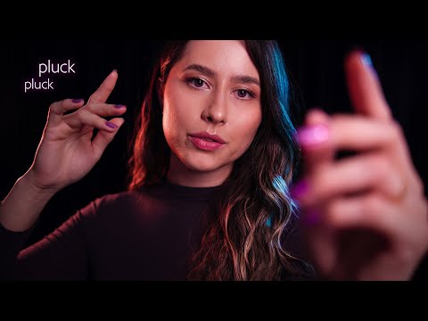 ASMR Removing negative energy, stress, and anxiety 🤏✨ plucking, jellyfish, spiral, ...