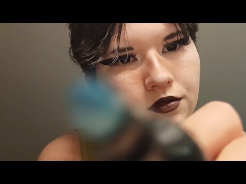 ASMR | drawing your face with markers (plus tongue clicking)