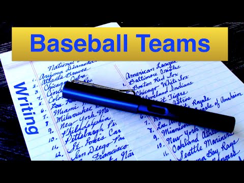 Fountain Pen Outdoors - Baseball Teams