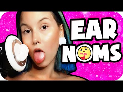 ASMR Ear Eating and Licking // Best Noms Licks Kisses Just For YOU 😻