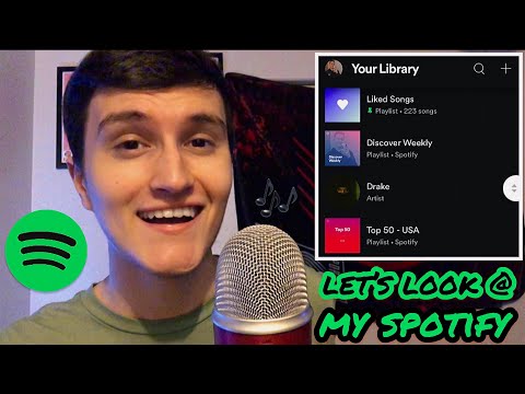 ASMR Let’s Look At My Spotify Music 🎵 (whispering w/ gum chewing)