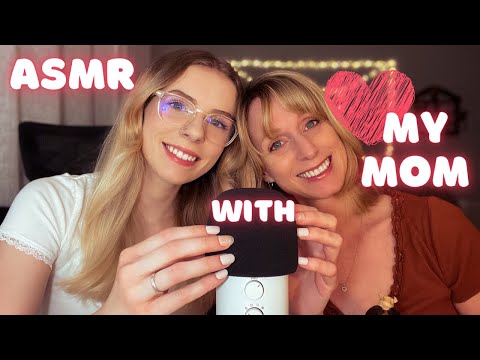 ASMR WITH MY MOM (Tapping, Scratching, Mouth Sounds + Hand Movements) *Fail?!* 😱