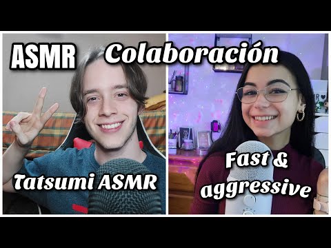 ASMR FAST & AGGRESSIVE CON TATSUMI ASMR!😜 COLABORACIÓN🥰| ASMR en español para dormir | Pandasmr