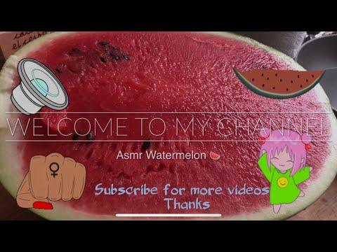 Asmr Watermelon 🍉 😋*Warning* Very Juicy and Crunchy!!!😍