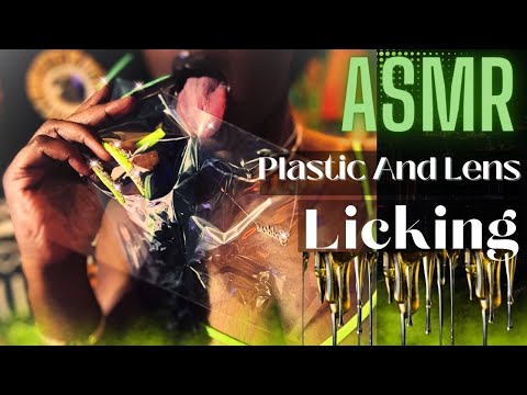 ASMR My First Lens & Plastic Licking No Talking Lots Of Intense Mouth Sounds | Tingles Guaranteed