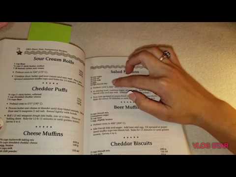 ASMR ~ Flipping Through a Cookbook ~ page flipping, tapping, whispering
