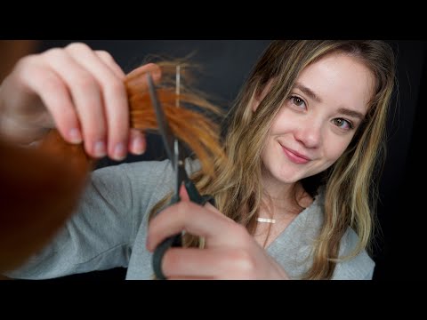 ASMR HAIR CUT ✂️ Roleplay! Real Hair Cutting Sounds, Spraying, Styling You