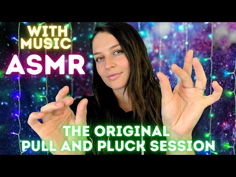 ASMR Reiki (with music) The ORIGINAL Pull and Pluck Sleep Session Vol 2 ~ Hand Movements & Whispers