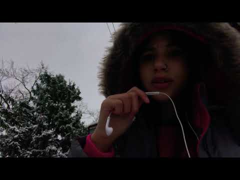 ASMR inaudible whispers in snow