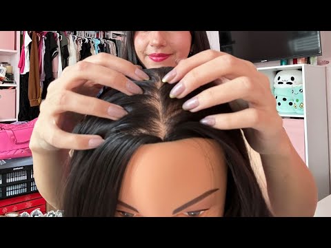 ASMR Scratching Your Hairline, Scalp & Behind Your Ears 💅🏼😴