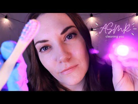 ASMR Cleaning You Roleplay ✨ (Whispering, Gloves, Personal Attention, Camera Brushing Sounds)