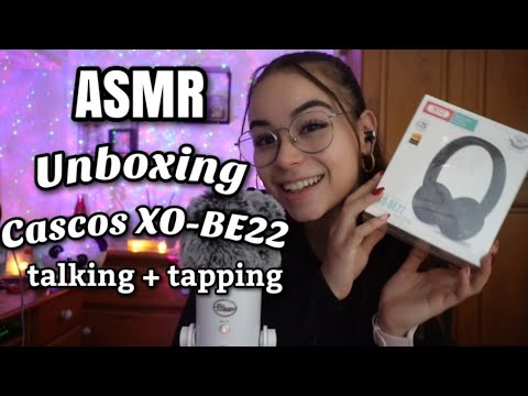 ASMR UNBOXING CASCOS!🎧 XO-BE22 |Tapping & Talking relajante| ASMR en español para dormir - Pandasmr