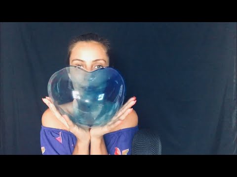 ASMR Blowing Up Plastic Bubbles With Popping Sounds