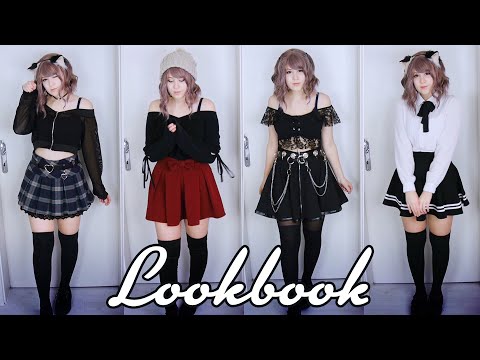 ASMR Lookbook - Alternative/Kawaii Fashion Outfits ~ Winter 2020 (Close-Up Whispering) - ASMR Neko