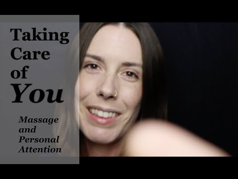 ASMR Neck & Shoulder Massage with Face Touching & Encouraging Words (Personal Attention Role Play)