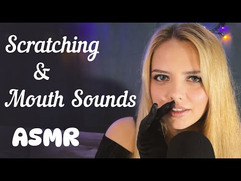 ASMR Delicate Scratching, Soft Whisper, Kisses & Mouth Sounds For Your Relaxation. Brain Melting