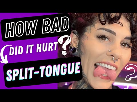 How BAD does a Split-tongue Hurt?! Pain Scale & Experience with Body Mod