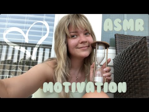 outside asmr 🌤 motivational talk on timing ⏳, listening to your soul, believe in your dream + more 🤍