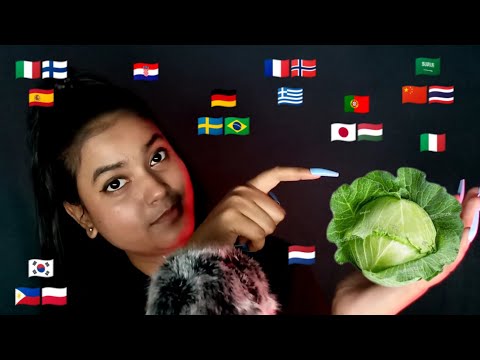 ASMR "Cabbage" in 25+ Different Languages with Chaotic Mouth Sounds