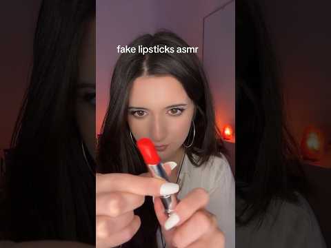 Applying new fake lipstick on you #asmr #shortsvideo #shortsyoutube