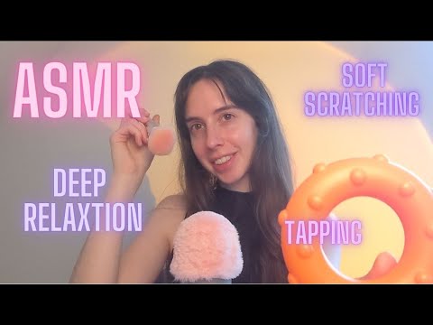 ASMR | Deep Relaxation | Soft Tapping & Scratching Sounds | Tube Triggers | Brushing | Mouth sounds