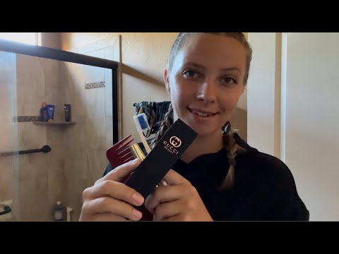ASMR welcome to my bathroom | morning routine | no product..product