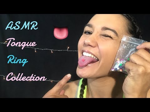 ASMR Tongue Ring Collection!!!