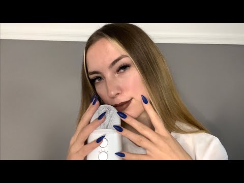 ASMR but really close-up mic scratching, mic tapping, mouth sounds and brushing👄