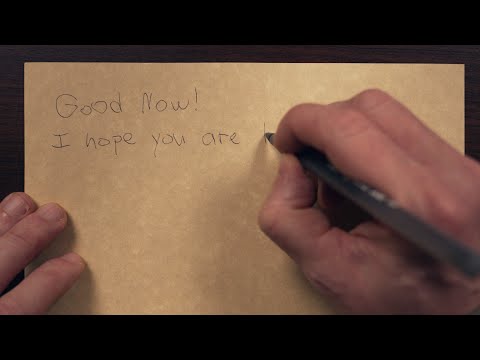 Lefty Rights You a Write-handed Letter ASMR