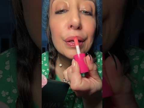 ASMR Lipgloss and Earrings  #asmr #shorts #relaxing #tapping #unboxing