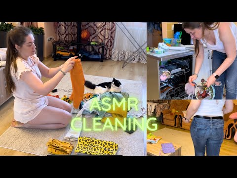 ASMR Cleaning and Shopping Unpacking