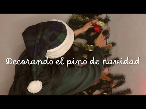 ASMR DECORANDO MI PINO DE NAVIDAD 🎄🎅 | Susurros cerquita del micrófono