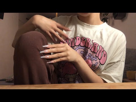 ASMR | Scratching My Clothes 🧥| Fake Nails | No Talking | lofi