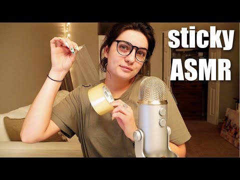 ASMR | tape sounds, sticky asmr | ASMRbyJ