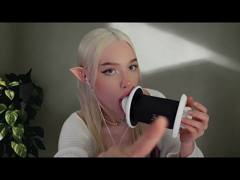 ASMR ear licking elf tingles you for 9 minutes